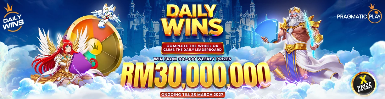 Daily Wins – Win from RM30,000,000 Weekly Prizes